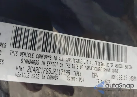 2018 Chrysler Pacifica Touring Plus from USA, damaged, VIN 2C4RC1FG5JR117198